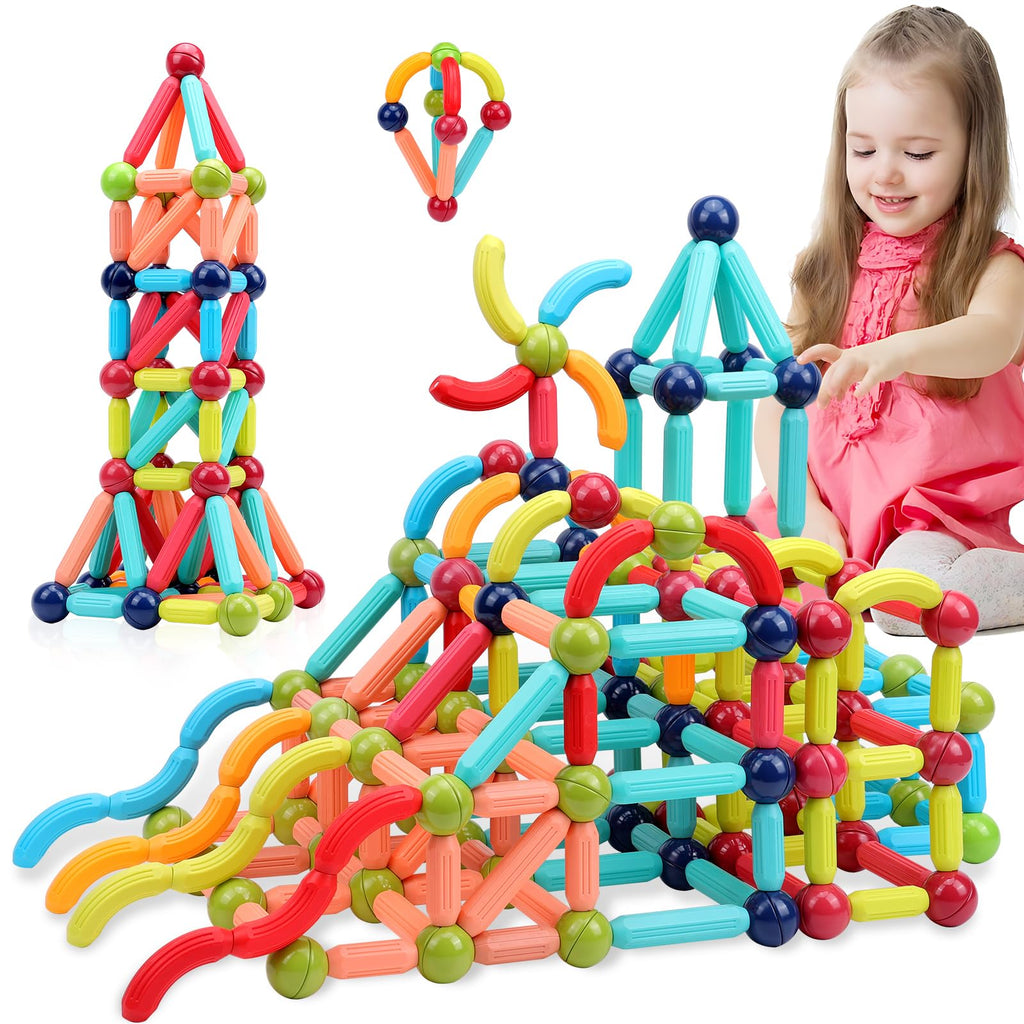132-Piece Magnetic Building Block Set