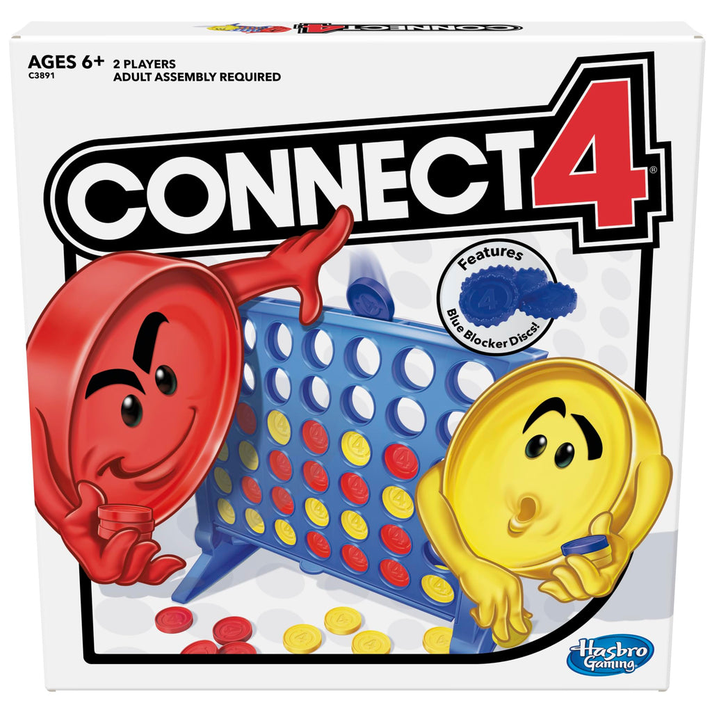 Connect 4 Strategy Board Game with Blocker Disc