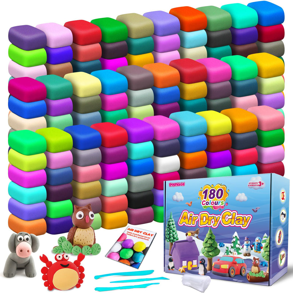 56-Color Air-Dry Modeling Clay Kit