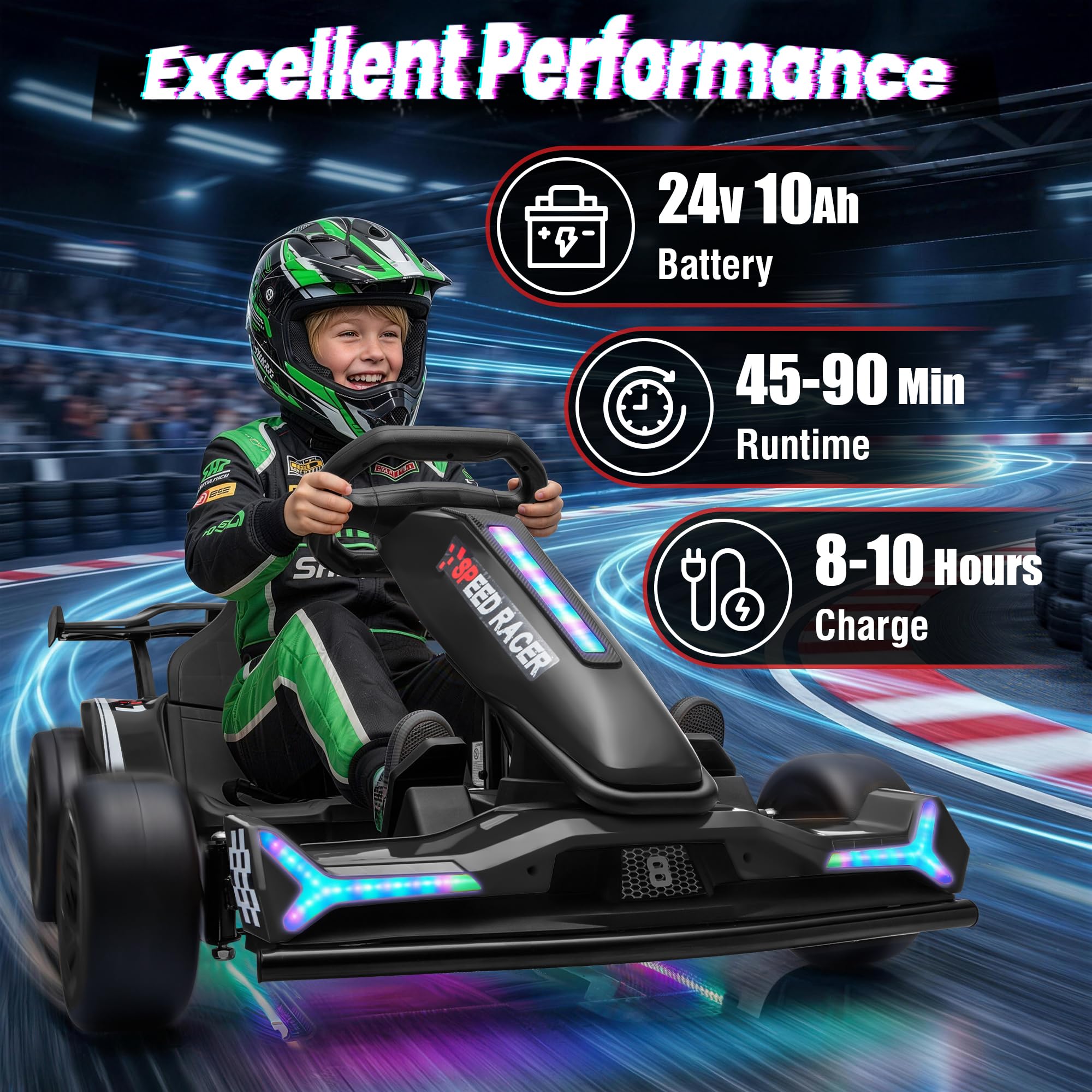 24V 800W Electric Drift Go-Kart