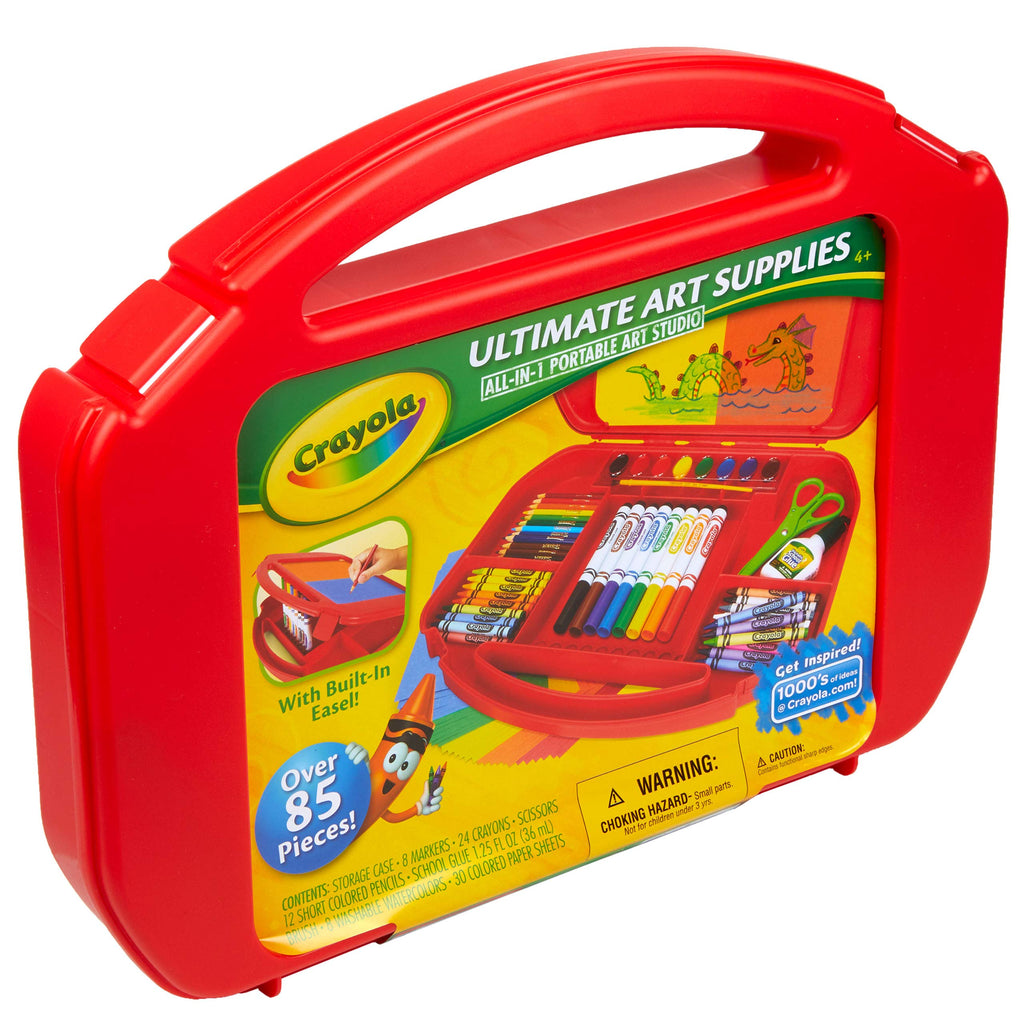 Crayola 85-Piece Portable Art Lap Desk Set