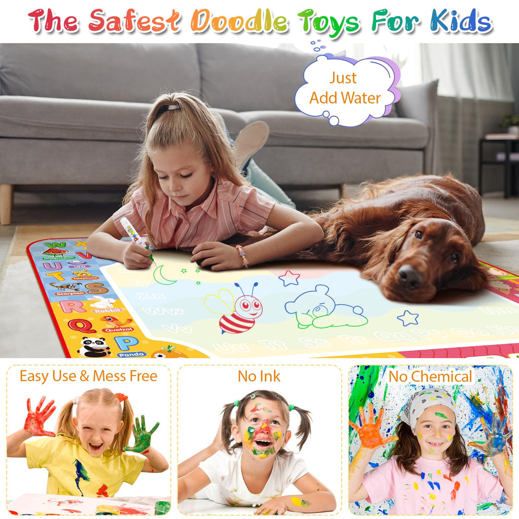 60 x 40-Inch Reusable Water Doodle Mat