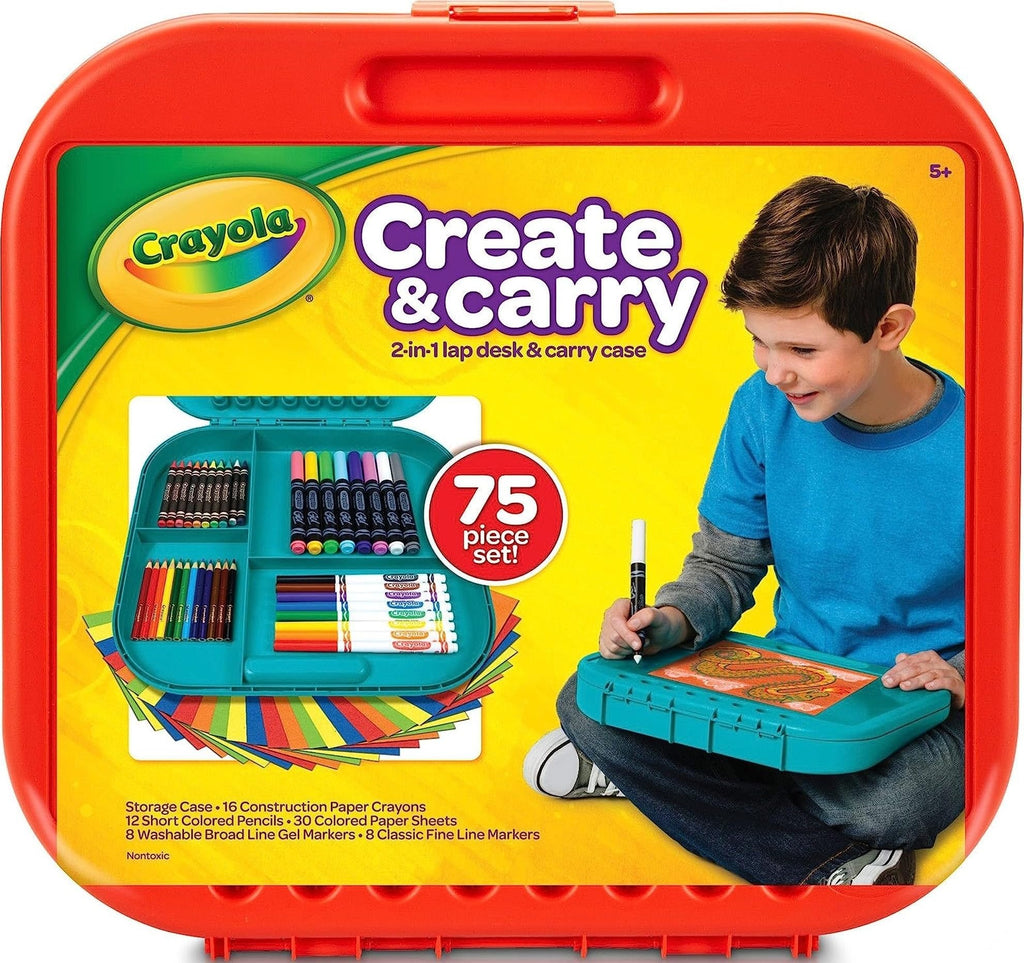 Crayola 85-Piece Portable Art Lap Desk Set