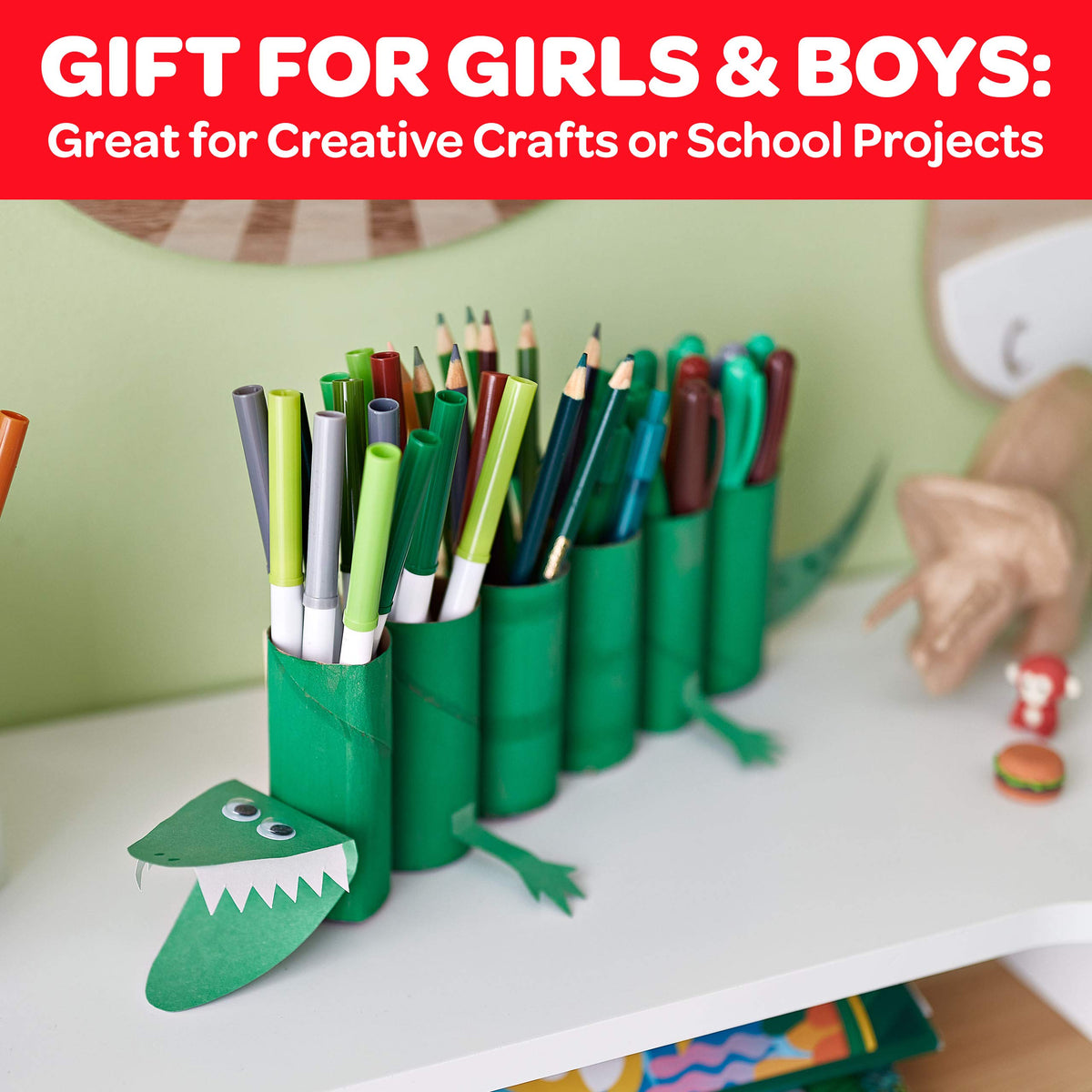 Crayola 85-Piece Portable Art Lap Desk Set