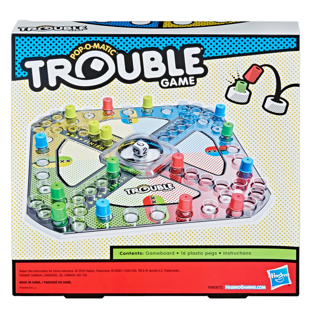 Hasbro Trouble Board Game with Pop-O-Matic