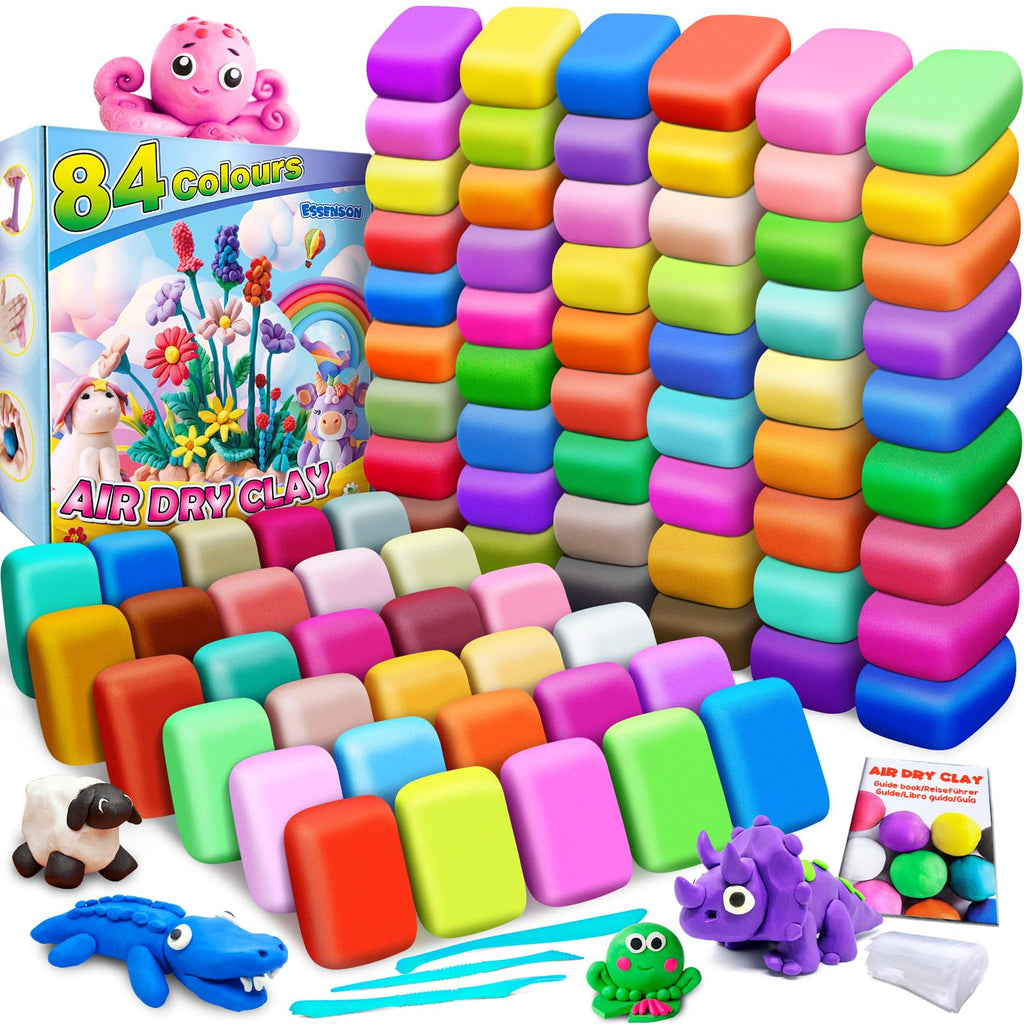 96-Color Air-Dry Modeling Clay Set