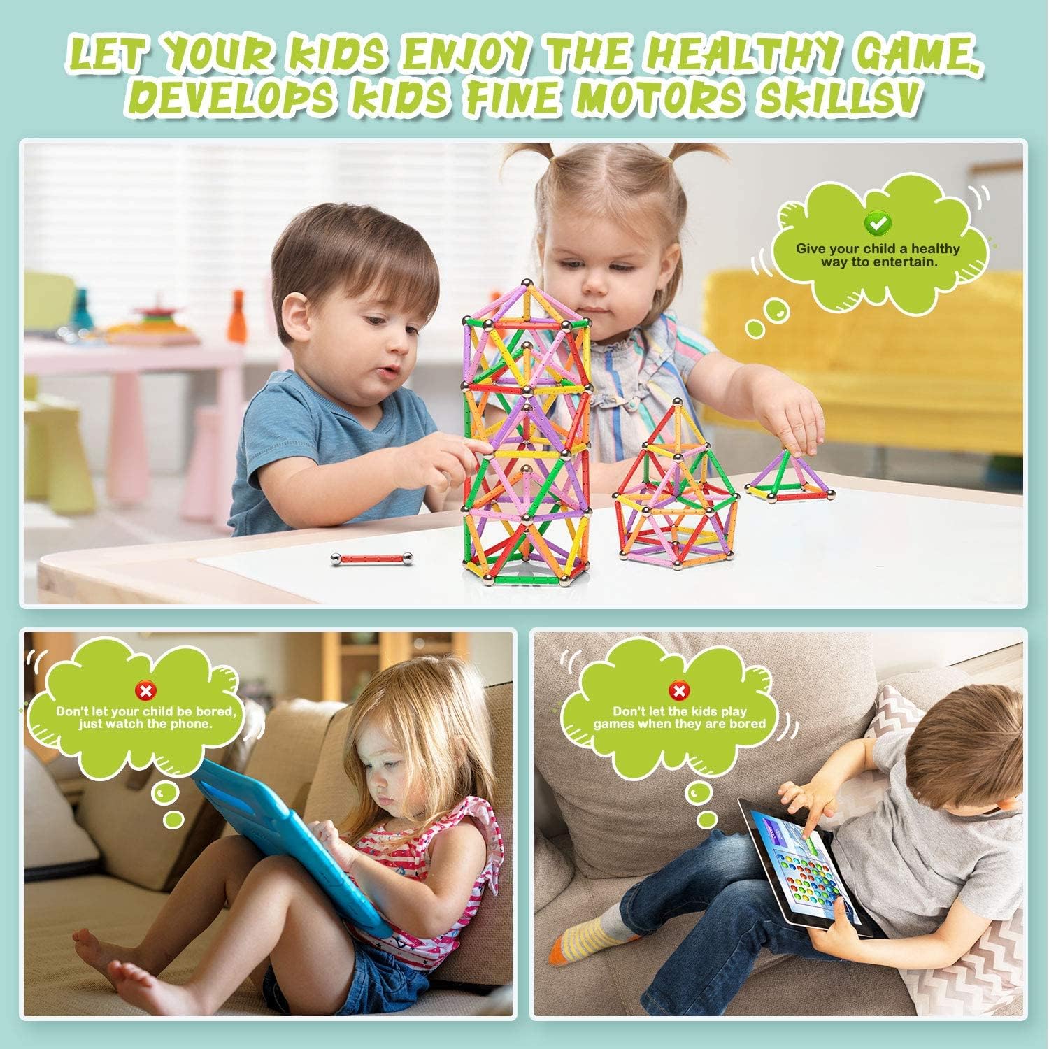Magnetic Rod and Ball Building Set