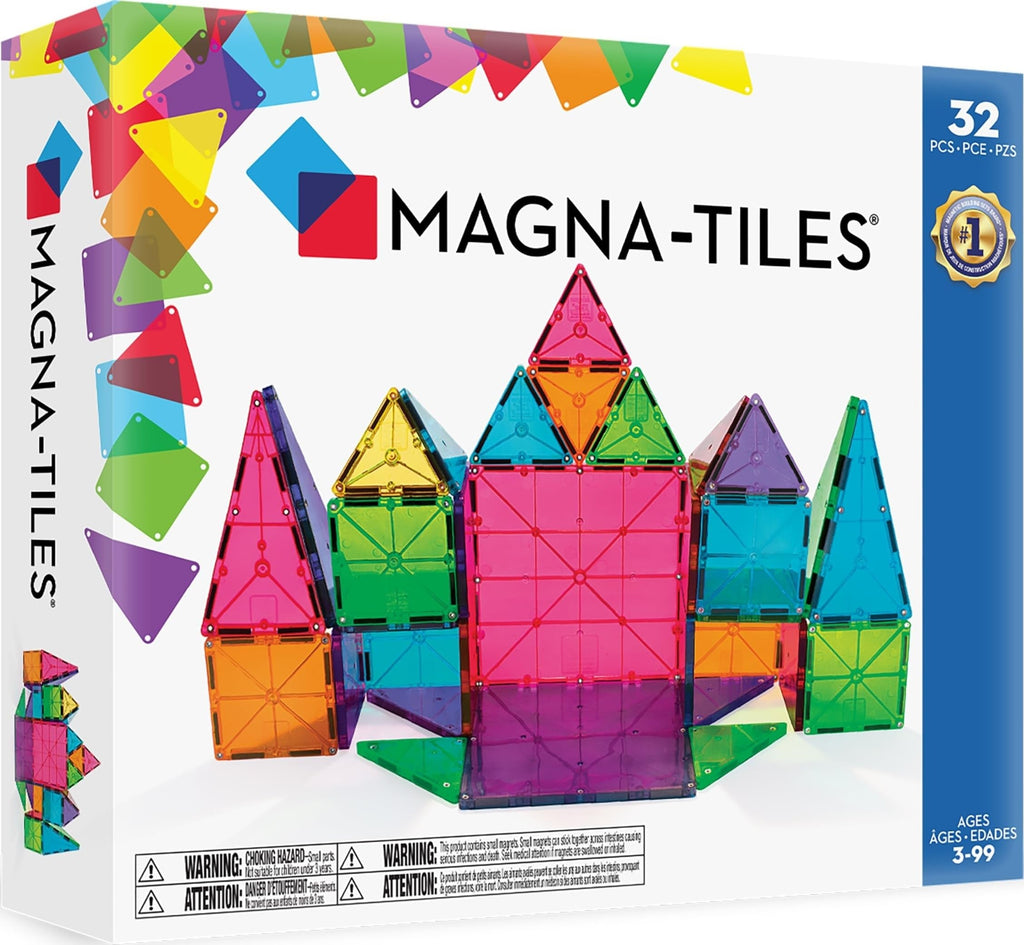 MAGNA-TILES Classic 32-Piece Magnetic Set