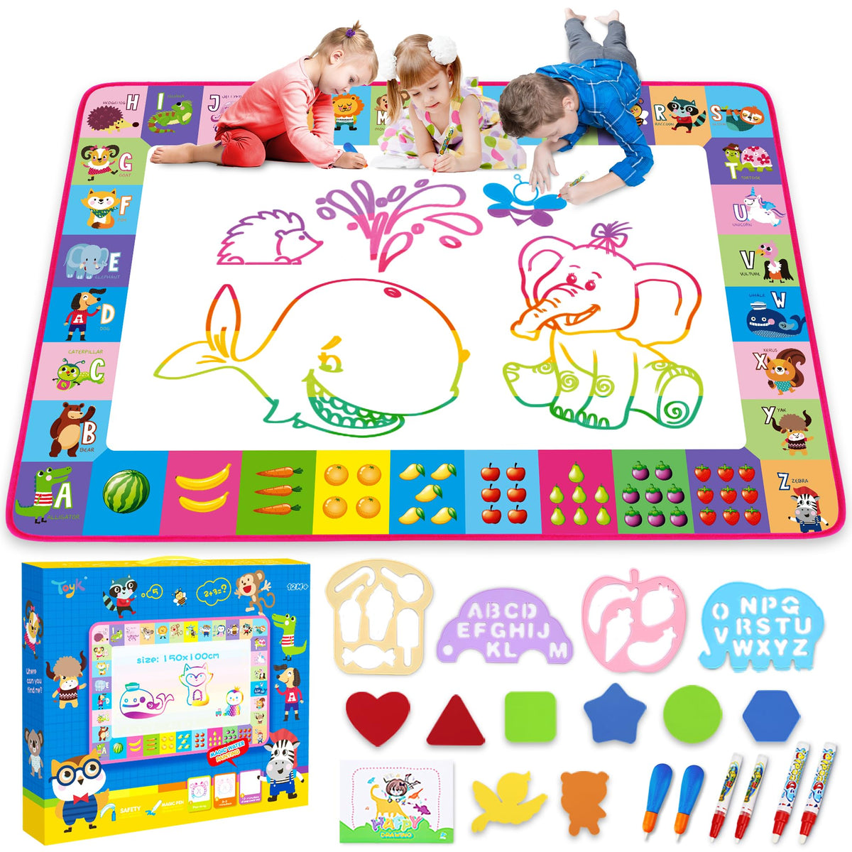40 x 28-Inch Reusable Water Doodle Mat