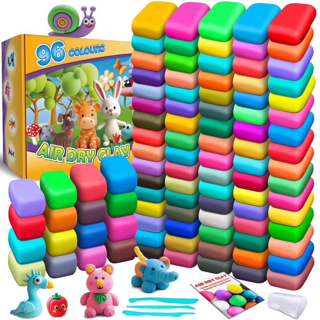 96-Color Air-Dry Modeling Clay Set