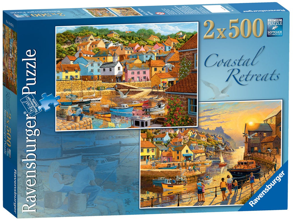 Coastal Retreats Two 500-Piece Jigsaw Puzzles