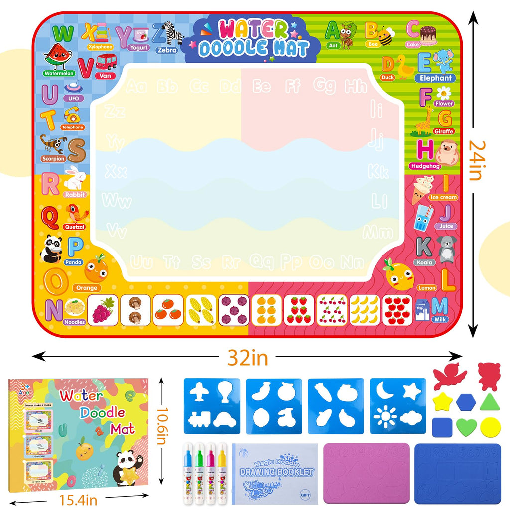 60 x 40-Inch Reusable Water Doodle Mat