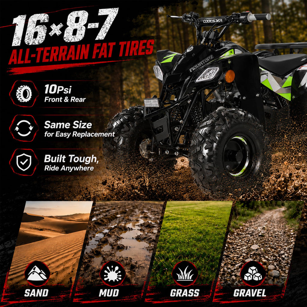 Adult Gas ATV with LED Light