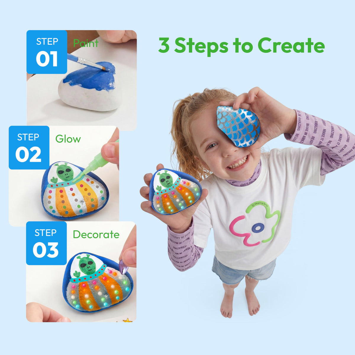 JOYIN Rock Painting Craft Kit