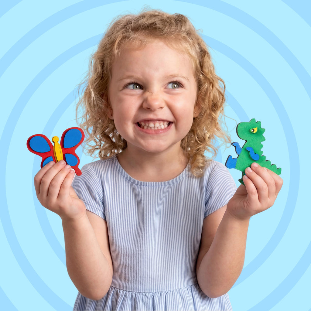JOYIN 12-Piece Wooden Magnet Painting Kit