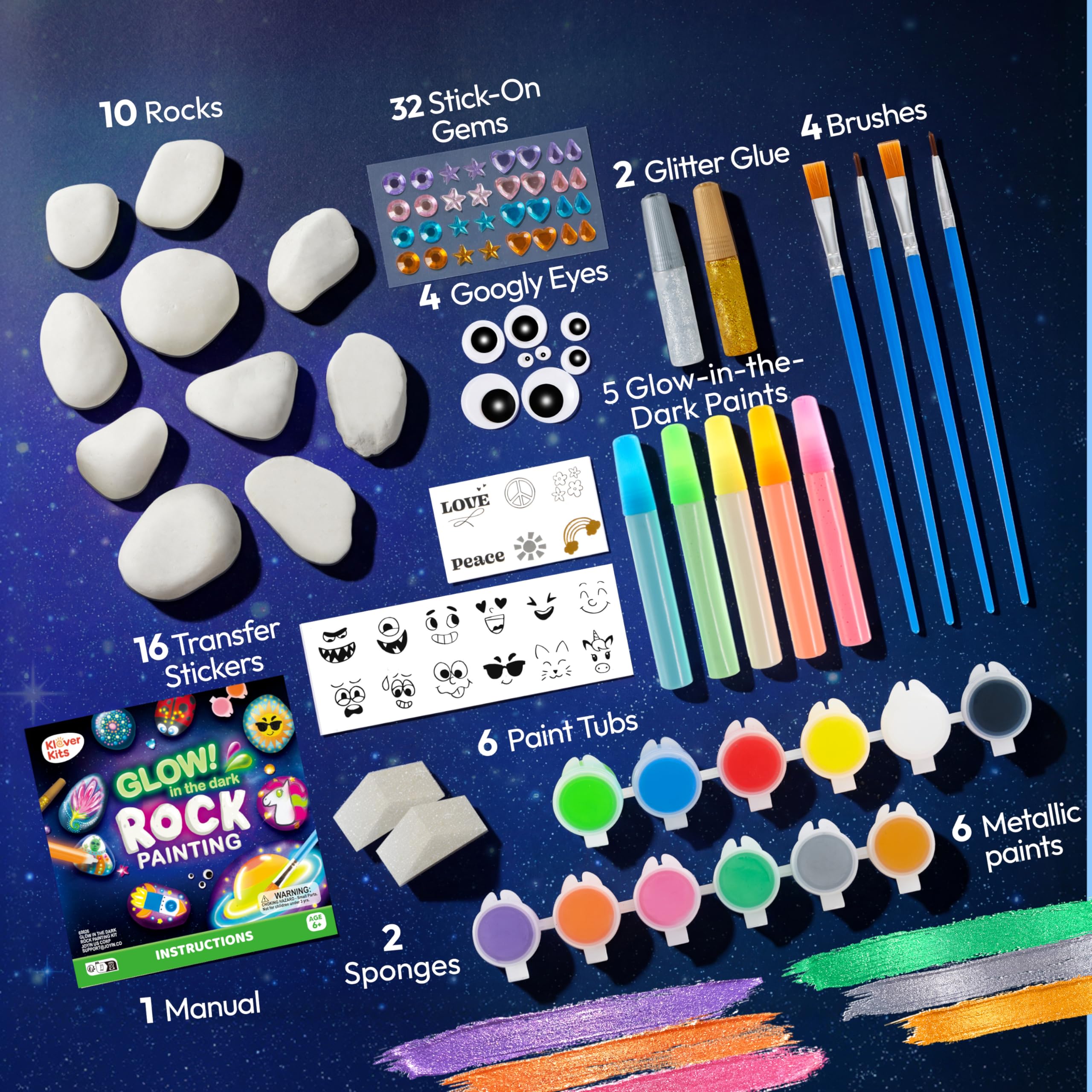JOYIN Rock Painting Craft Kit