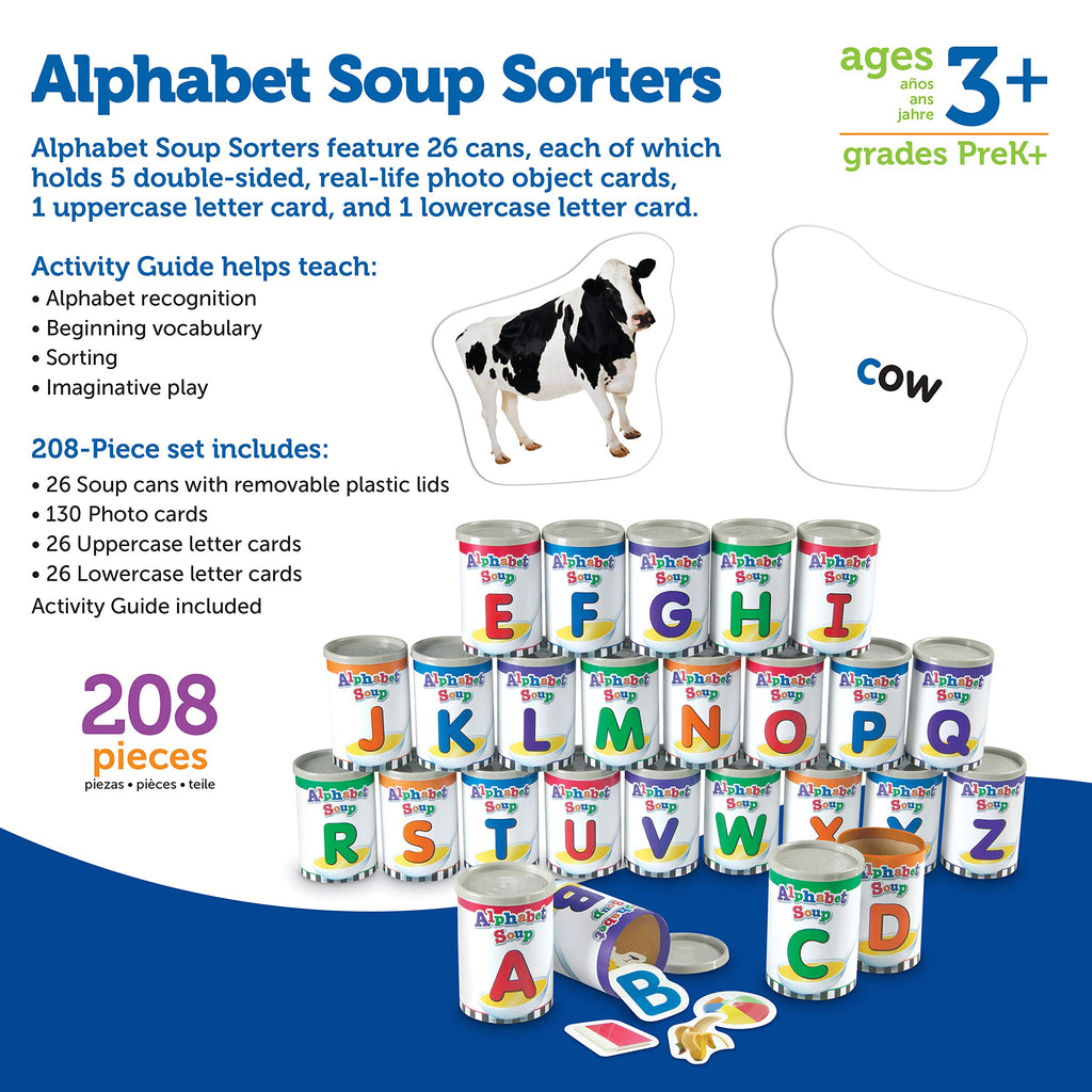 Alphabet Soup Sorters 208-Piece Learning Set