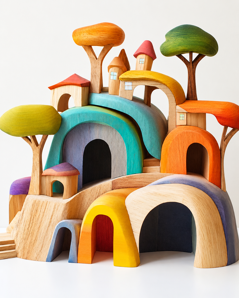 DIY Train Building Toy Set